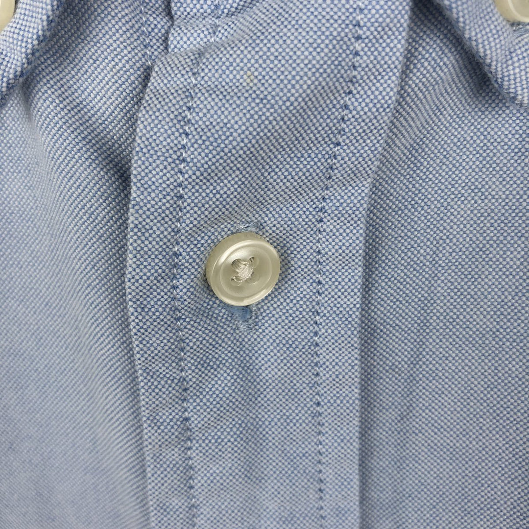 Ralph Lauren short sleeve button down shirt, men's XL size cotton Blue type light blue Vintage Second Hand