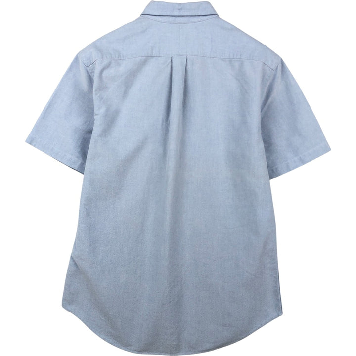 Ralph Lauren short sleeve button down shirt, men's size L cotton Blue type light blue Vintage Second Hand