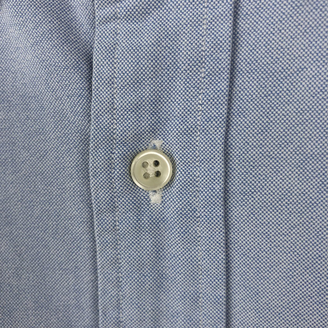 Ralph Lauren short sleeve button down shirt, men's size L cotton Blue type light blue Vintage Second Hand