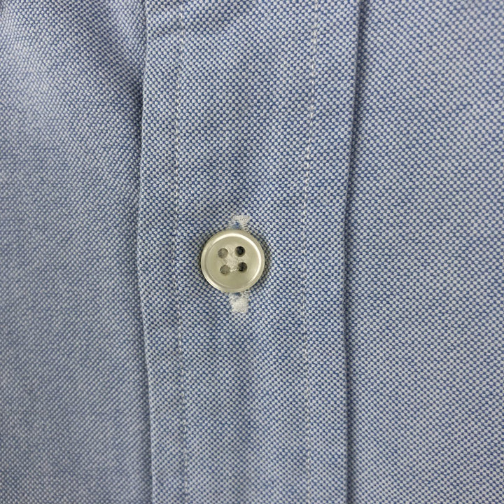 Ralph Lauren short sleeve button down shirt, men's size L cotton Blue type light blue Vintage Second Hand