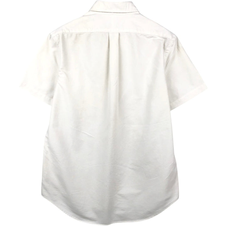 Ralph Lauren Classic Fit short sleeve button down shirt, men's size M cotton white type Vintage Second Hand
