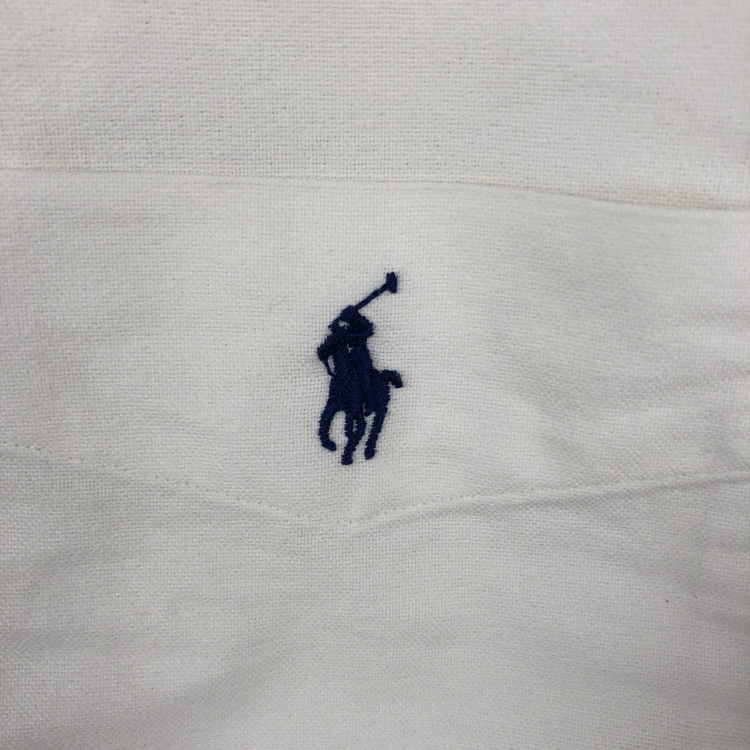 Ralph Lauren Classic Fit short sleeve button down shirt, men's size M cotton white type Vintage Second Hand