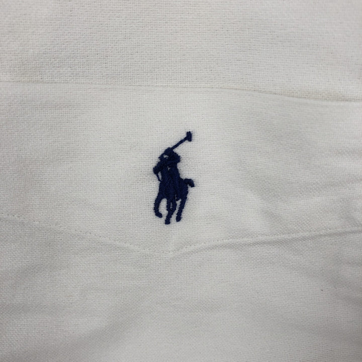 Ralph Lauren Classic Fit short sleeve button down shirt, men's size M cotton white type Vintage Second Hand