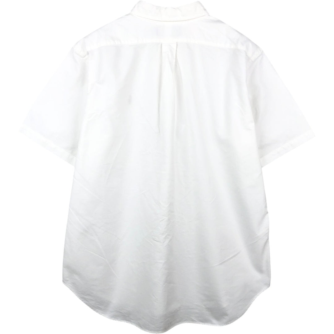 Ralph Lauren Classic Fit Short Sleeve Button Down Shirt Men's XL cotton white type Vintage Second Hand