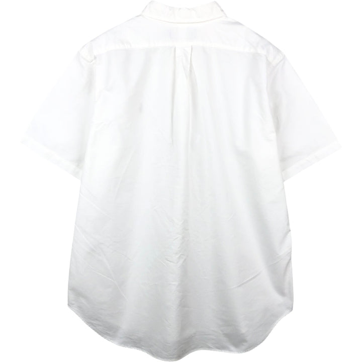 Ralph Lauren Classic Fit Short Sleeve Button Down Shirt Men's XL cotton white type Vintage Second Hand