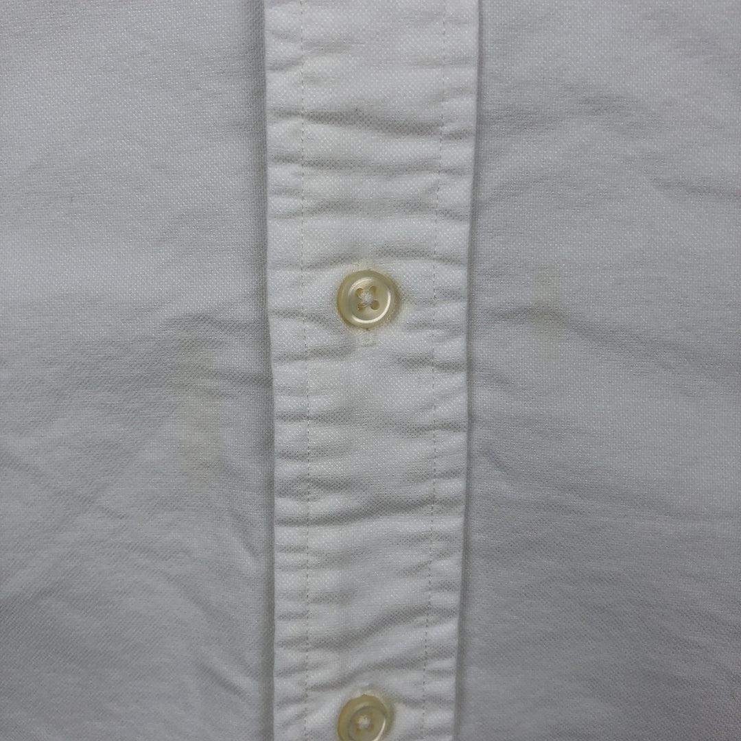 Ralph Lauren Classic Fit Short Sleeve Button Down Shirt Men's XL cotton white type Vintage Second Hand