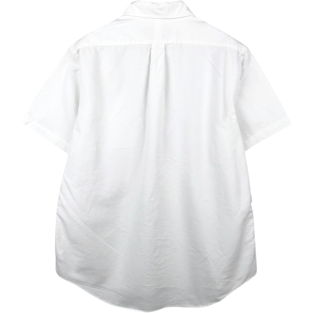Ralph Lauren Classic Fit short sleeve button down shirt, men's size L cotton white type Vintage Second Hand