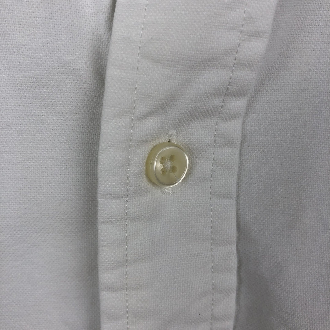 Ralph Lauren Classic Fit short sleeve button down shirt, men's size L cotton white type Vintage Second Hand