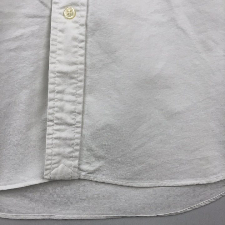 Ralph Lauren Classic Fit short sleeve button down shirt, men's size L cotton white type Vintage Second Hand