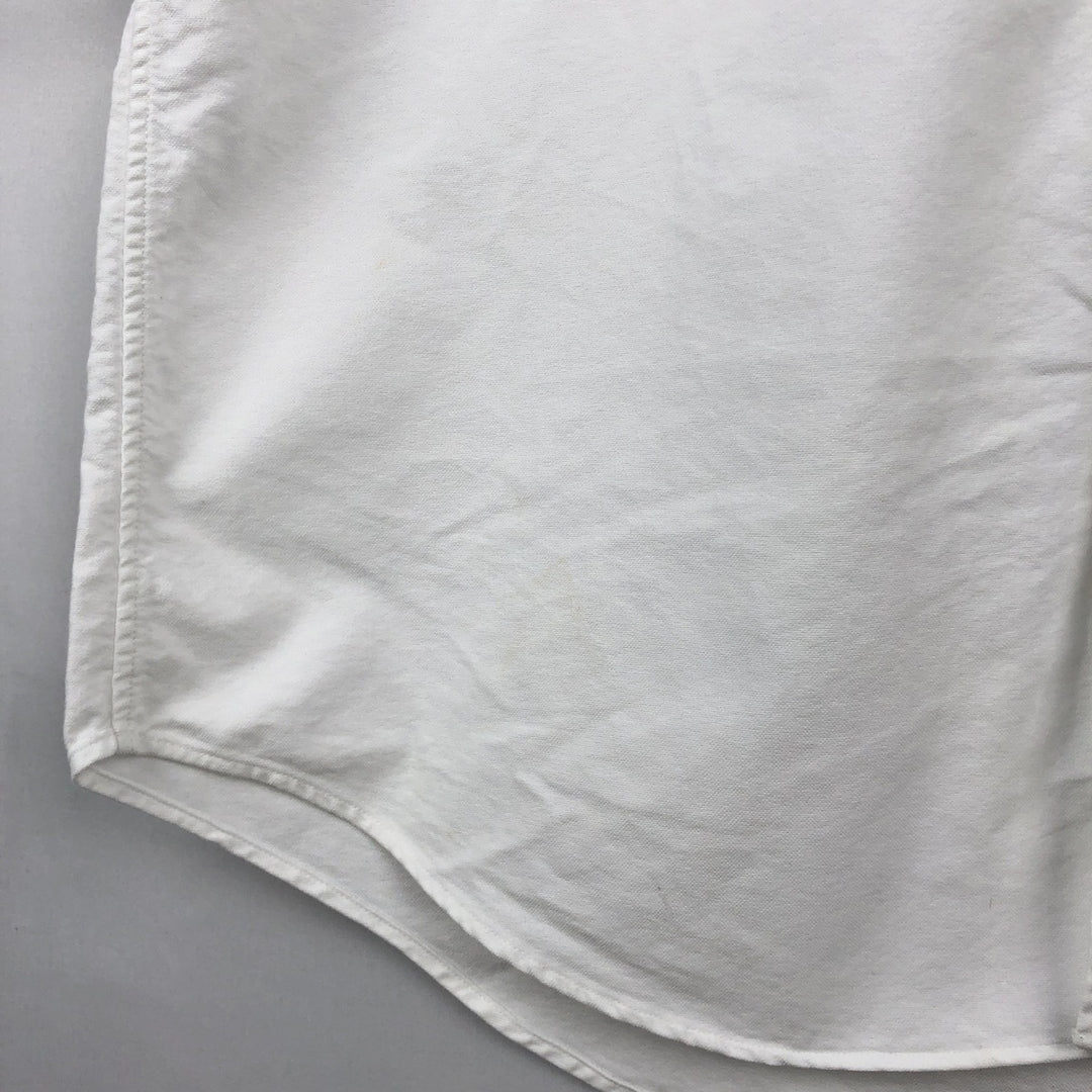 Ralph Lauren Classic Fit short sleeve button down shirt, men's size L cotton white type Vintage Second Hand