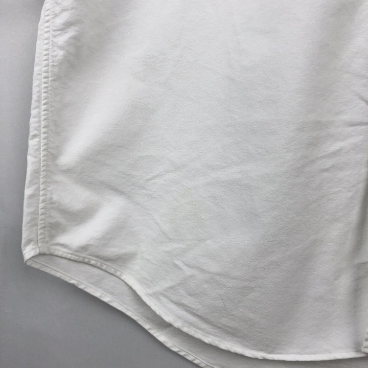 Ralph Lauren Classic Fit short sleeve button down shirt, men's size L cotton white type Vintage Second Hand