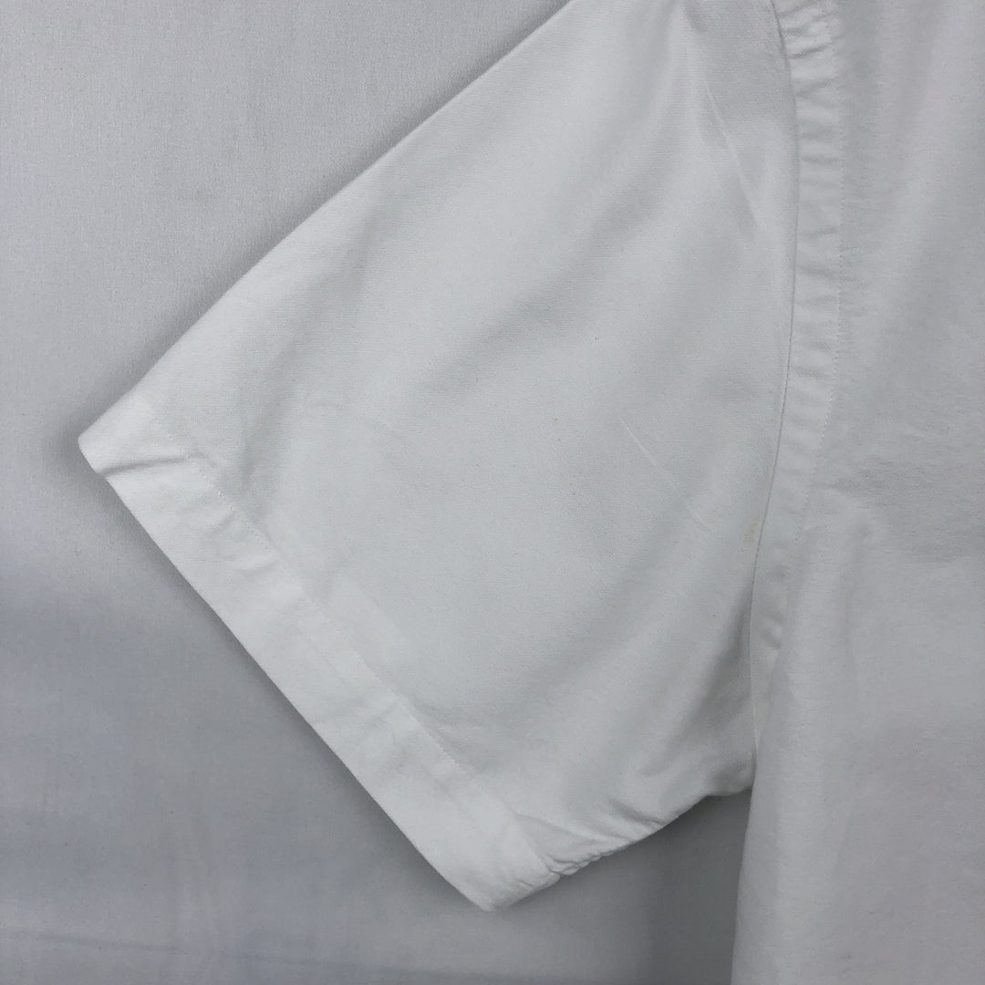 Ralph Lauren Classic Fit short sleeve button down shirt, men's size L cotton white type Vintage Second Hand