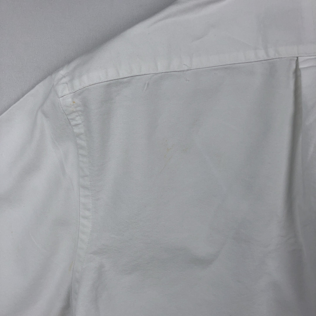 Ralph Lauren Classic Fit short sleeve button down shirt, men's size L cotton white type Vintage Second Hand