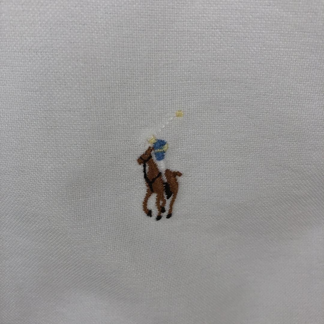 Ralph Lauren short sleeve button down shirt, size S cotton white type Vintage Second Hand