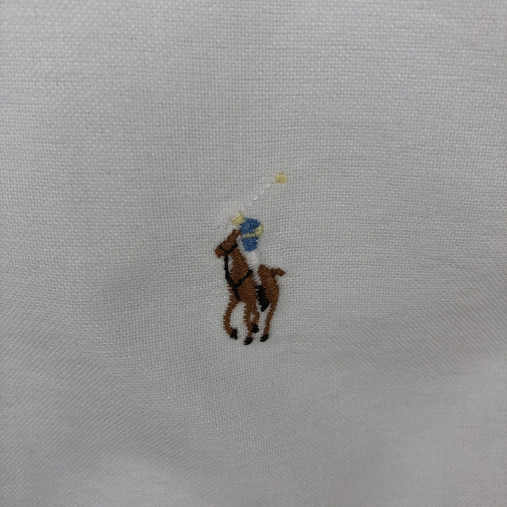 Ralph Lauren short sleeve button down shirt, size S cotton white type Vintage Second Hand