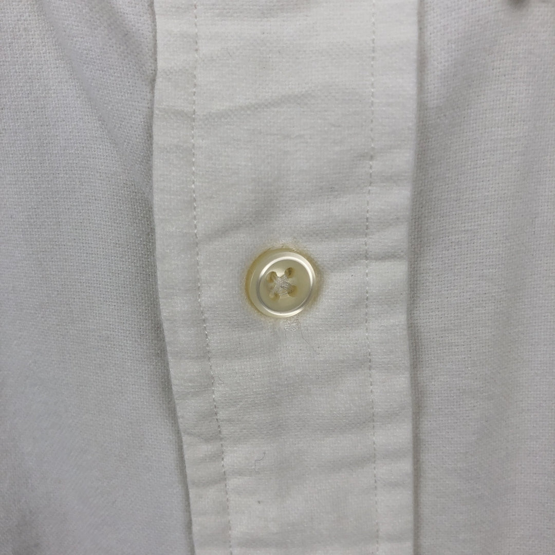 Ralph Lauren BLAKE short sleeve button down shirt, men's XL size cotton white type Vintage Second Hand