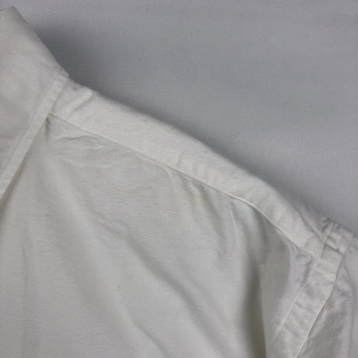 Ralph Lauren BLAKE short sleeve button down shirt, men's XL size cotton white type Vintage Second Hand