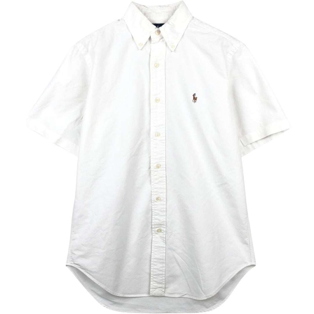 Ralph Lauren Classic Fit short-sleeved button-down shirt, men's size S cotton white type Vintage Second Hand