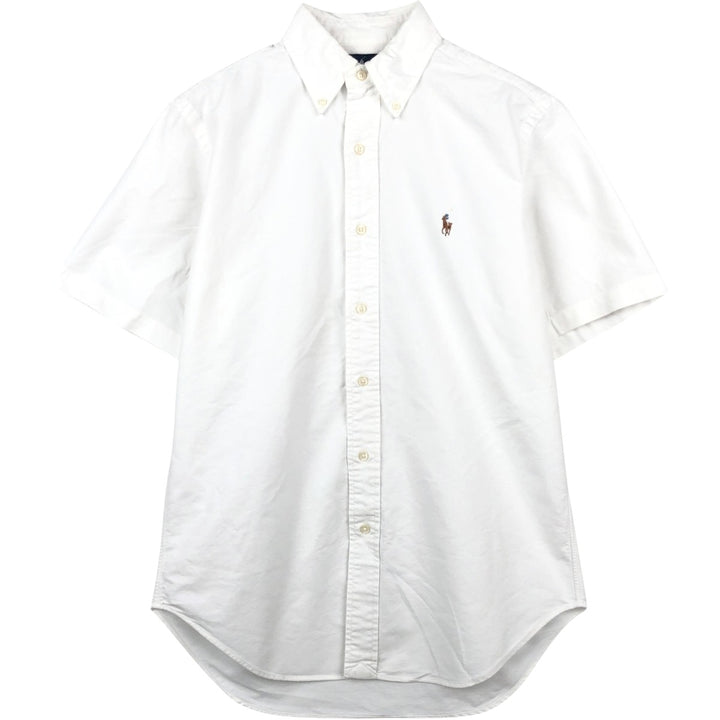 Ralph Lauren Classic Fit short-sleeved button-down shirt, men's size S cotton white type Vintage Second Hand