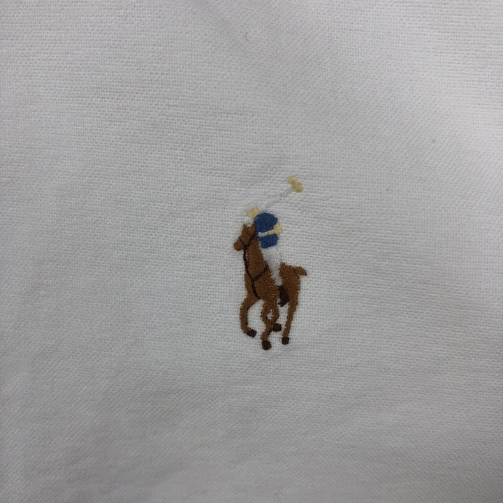 Ralph Lauren Classic Fit short-sleeved button-down shirt, men's size S cotton white type Vintage Second Hand