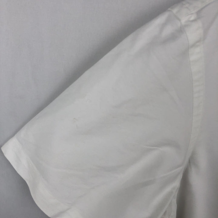 Ralph Lauren Classic Fit short-sleeved button-down shirt, men's size S cotton white type Vintage Second Hand