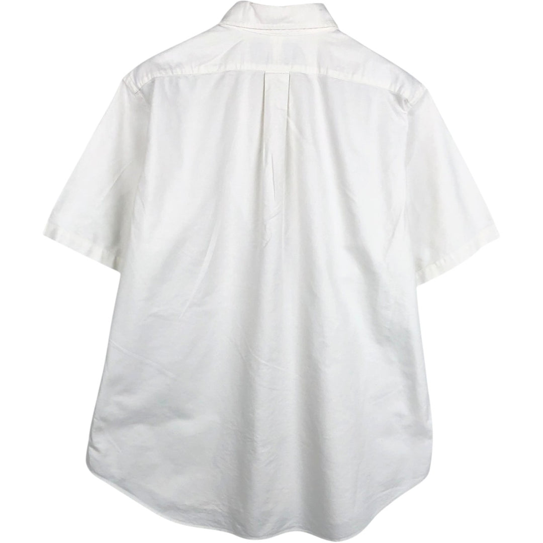 Ralph Lauren Classic Fit short sleeve button down shirt, men's size L cotton white type Vintage Second Hand