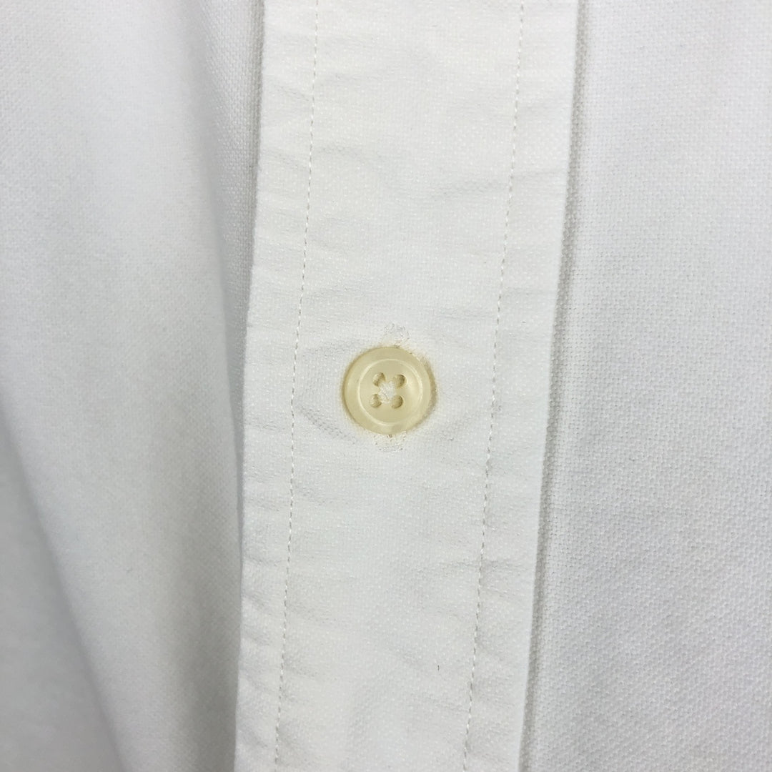 Ralph Lauren Classic Fit short sleeve button down shirt, men's size L cotton white type Vintage Second Hand