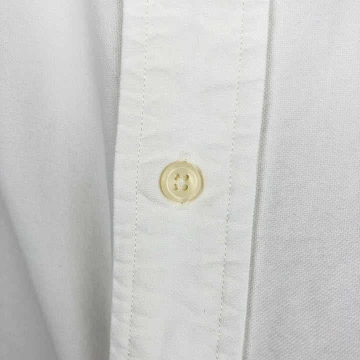 Ralph Lauren Classic Fit short sleeve button down shirt, men's size L cotton white type Vintage Second Hand