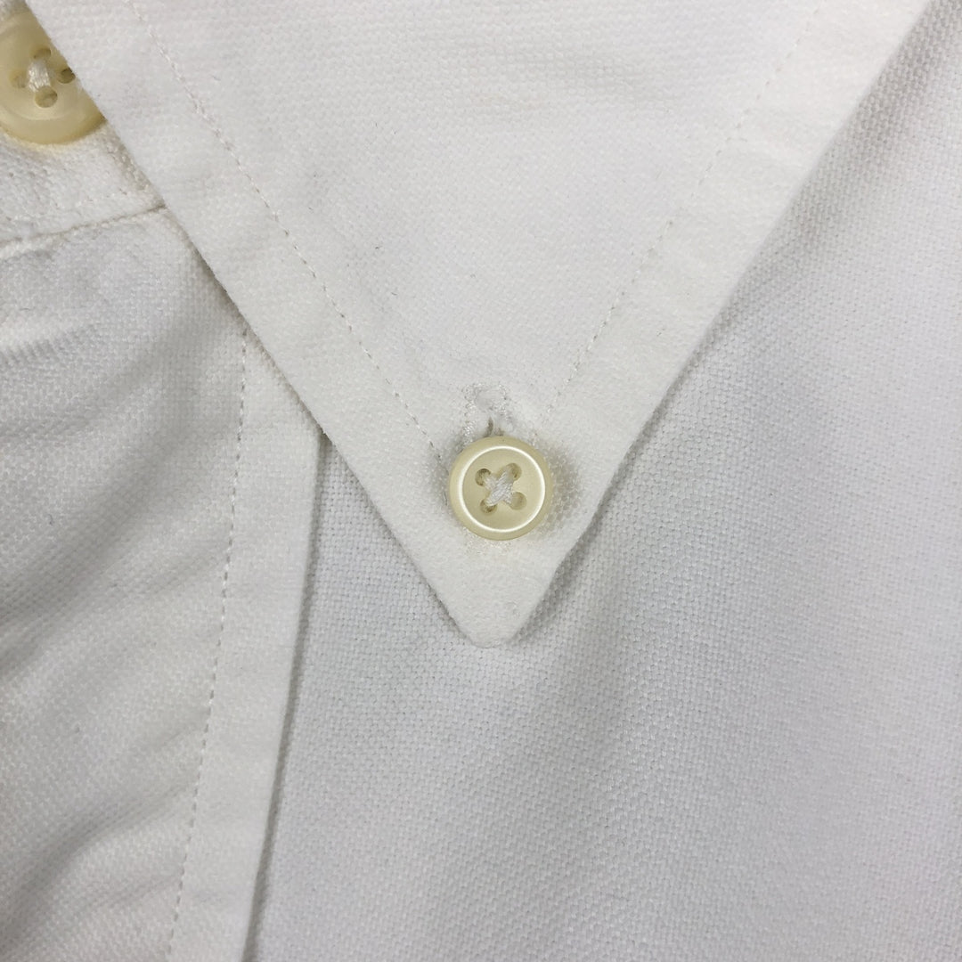Ralph Lauren Classic Fit short sleeve button down shirt, men's size L cotton white type Vintage Second Hand