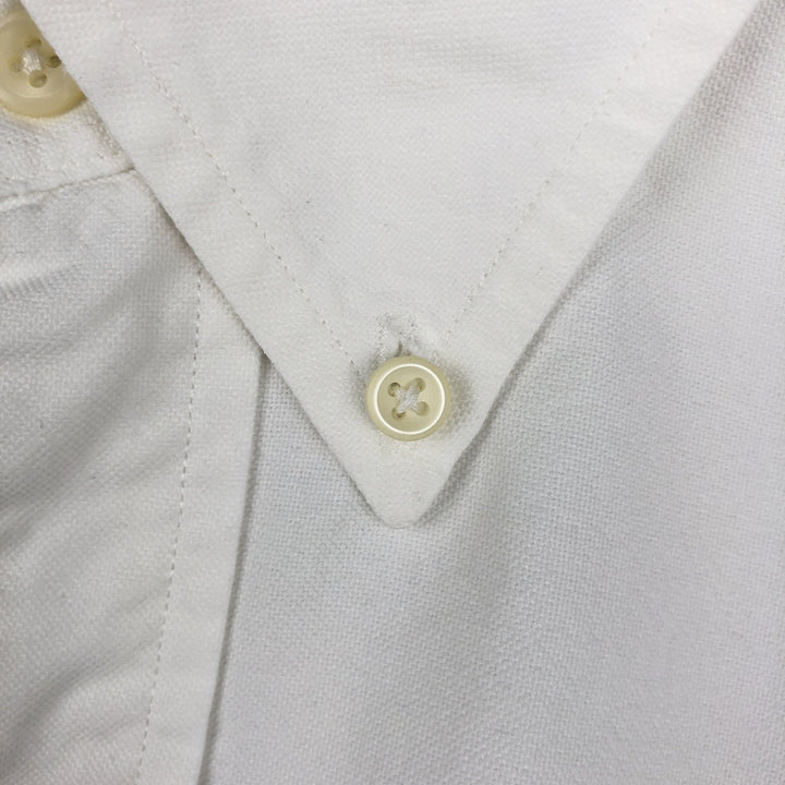 Ralph Lauren Classic Fit short sleeve button down shirt, men's size L cotton white type Vintage Second Hand