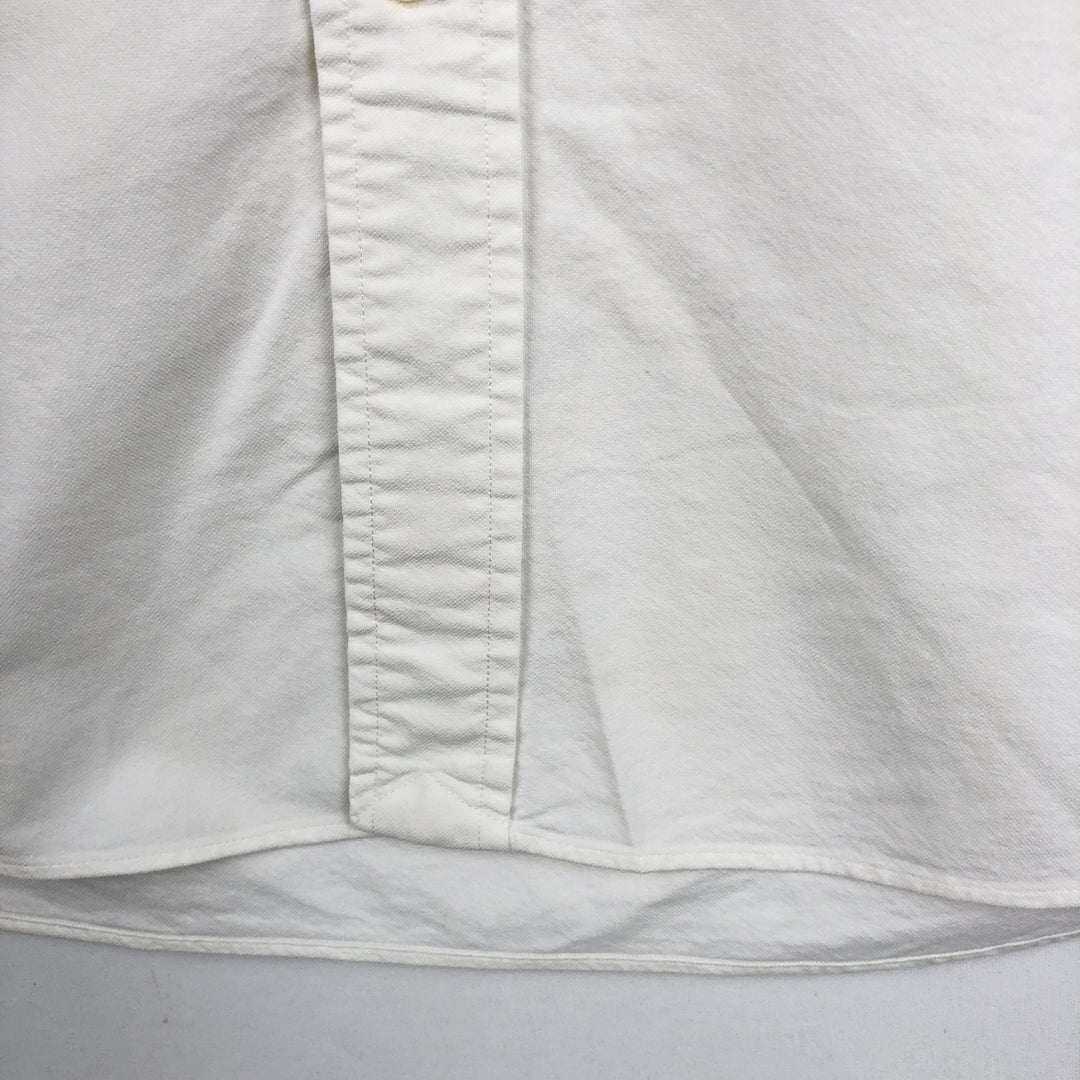 Ralph Lauren Classic Fit short sleeve button down shirt, men's size L cotton white type Vintage Second Hand