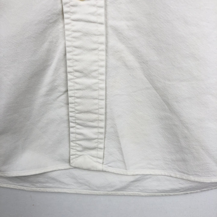 Ralph Lauren Classic Fit short sleeve button down shirt, men's size L cotton white type Vintage Second Hand