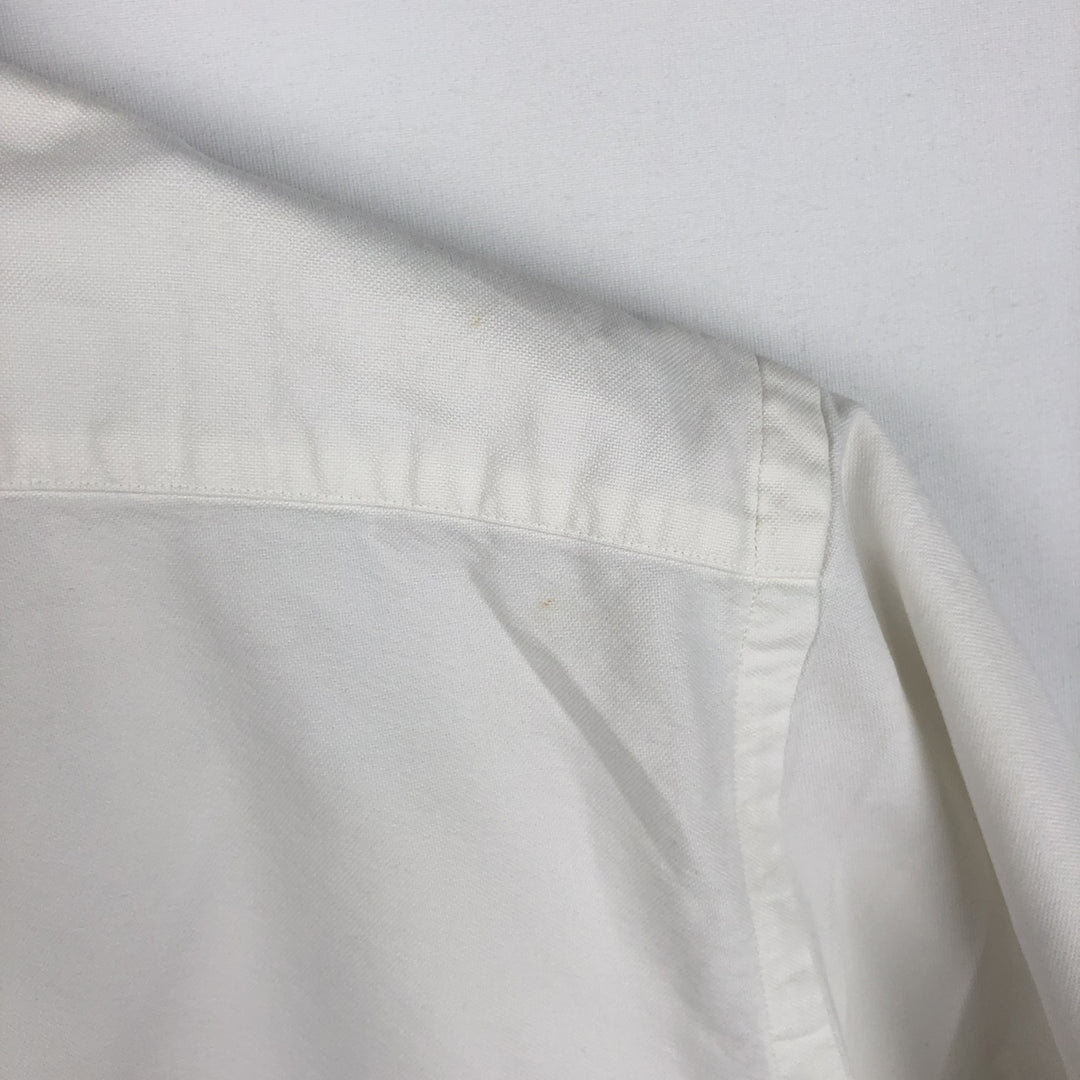 Ralph Lauren Classic Fit short sleeve button down shirt, men's size L cotton white type Vintage Second Hand
