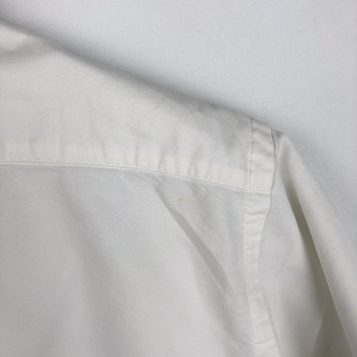 Ralph Lauren Classic Fit short sleeve button down shirt, men's size L cotton white type Vintage Second Hand