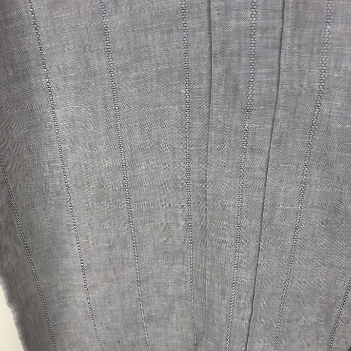Liz Claiborne short-sleeved open-collar linen shirt, boxy fit, men's size XL. linen gray type Vintage Second Hand