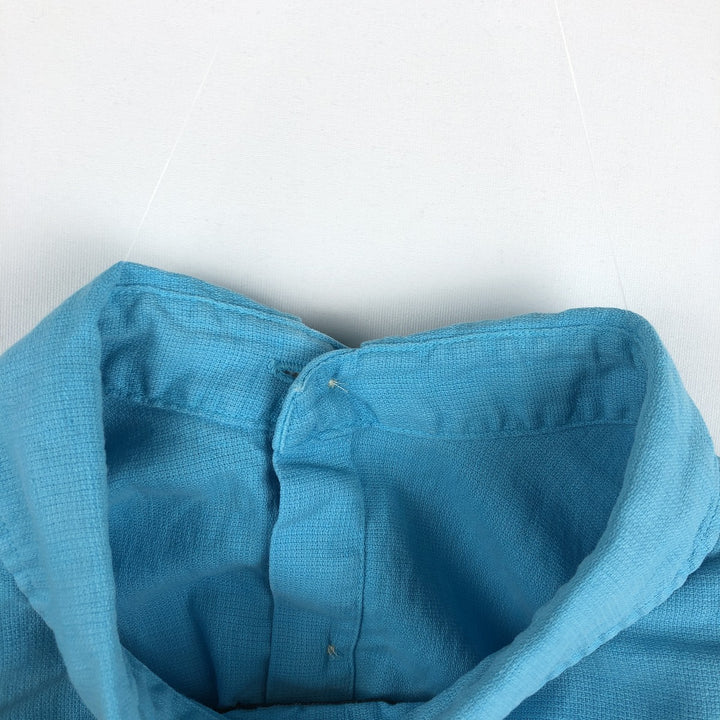 Ralph Lauren POLO by Ralph Lauren Short-Sleeve Linen x Cotton Shirt, Men's Size XL (approx.) linen Blue type light blue Vintage Second Hand