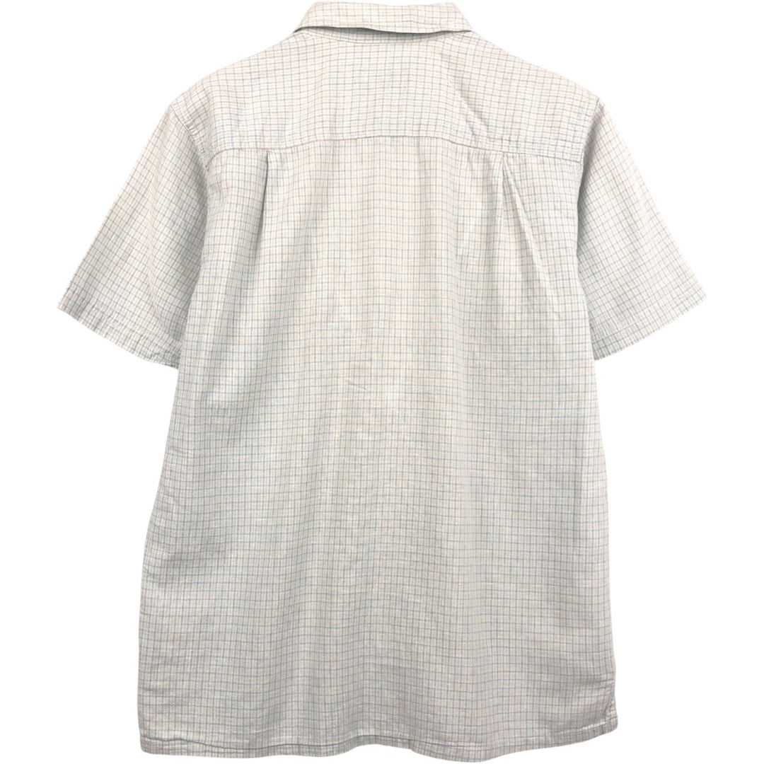 Patagonia Organic Cotton 53139SP19 Backstep Shirt Check Pattern Cotton x Hemp Shirt Box Shirt Hemp Mint green Vintage Second Hand
