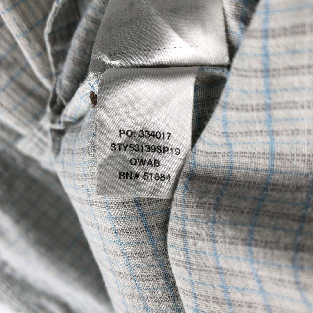 Patagonia Organic Cotton 53139SP19 Backstep Shirt Check Pattern Cotton x Hemp Shirt Box Shirt Hemp Mint green Vintage Second Hand