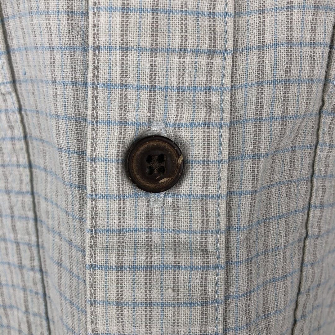 Patagonia Organic Cotton 53139SP19 Backstep Shirt Check Pattern Cotton x Hemp Shirt Box Shirt Hemp Mint green Vintage Second Hand