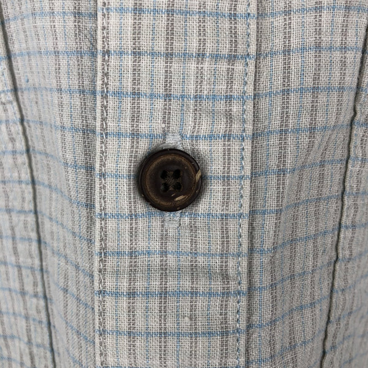 Patagonia Organic Cotton 53139SP19 Backstep Shirt Check Pattern Cotton x Hemp Shirt Box Shirt Hemp Mint green Vintage Second Hand