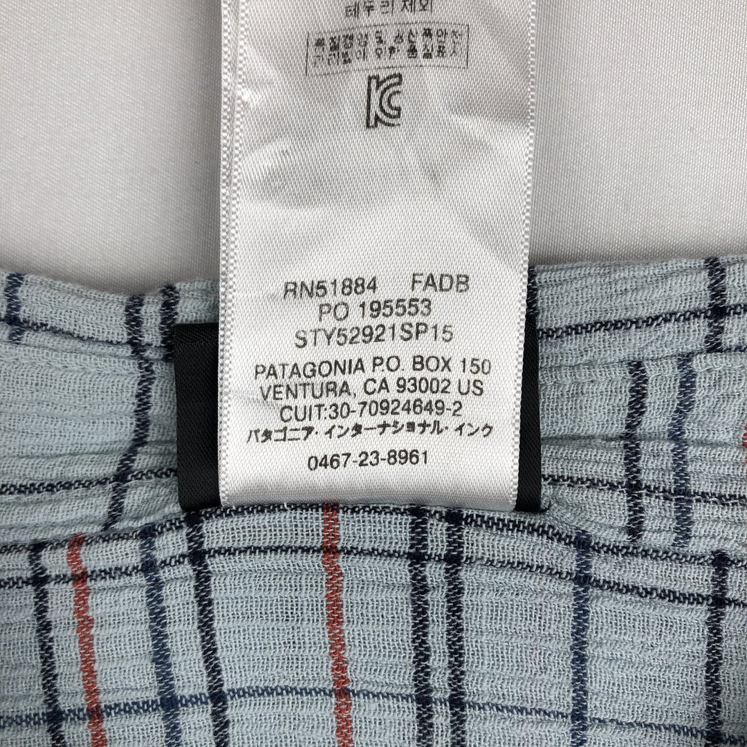 Patagonia Organic Cotton 52921SP15 A Organic cotton Blue type light blue Vintage Second Hand