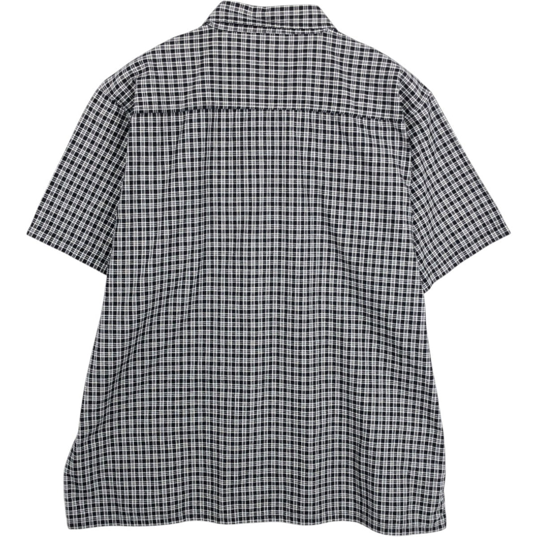 Dickies Check Pattern Short-Sleeve Work Shirt, Men's XXL (approx.) cotton black type Vintage Second Hand