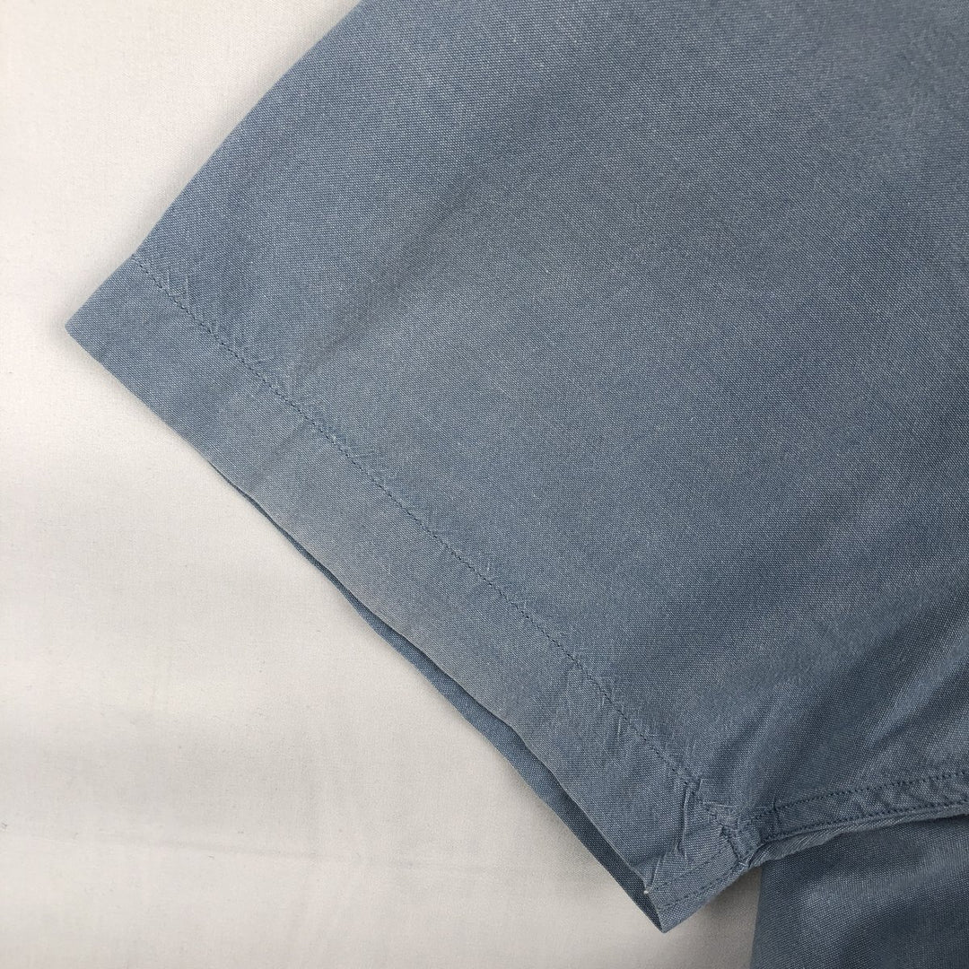 Carhartt Relaxed Fit Button-Down Short-Sleeve Chambray Shirt, Men's Size XL (approx.) cotton Blue type light blue Vintage Second Hand