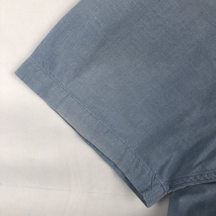 Carhartt Relaxed Fit Button-Down Short-Sleeve Chambray Shirt, Men's Size XL (approx.) cotton Blue type light blue Vintage Second Hand
