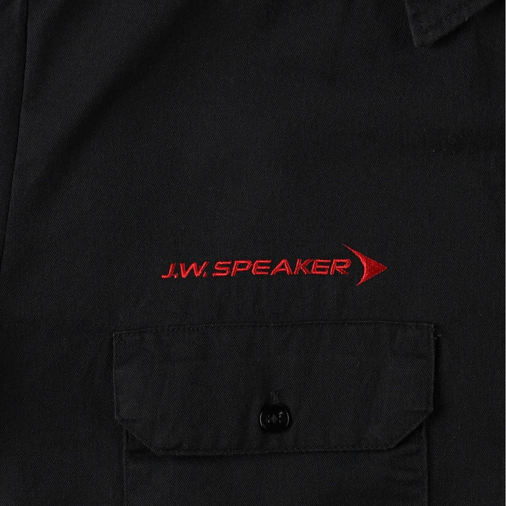 Dickies Short Sleeve Work Shirt Box Shirt Men's M Size polyester black type Vintage Second Hand