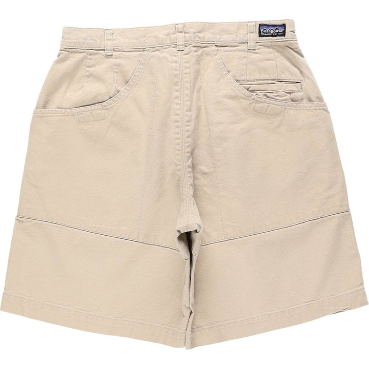 2000'S Patagonia Organic Cotton Stand-Up Shorts 57213SP01 Duck Canvas Shorts Men's W31 (approx.) cotton Beige type Vintage Second Hand