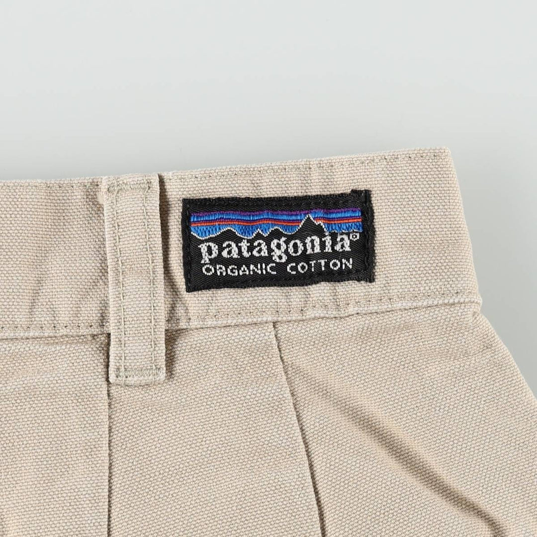 2000'S Patagonia Organic Cotton Stand-Up Shorts 57213SP01 Duck Canvas Shorts Men's W31 (approx.) cotton Beige type Vintage Second Hand