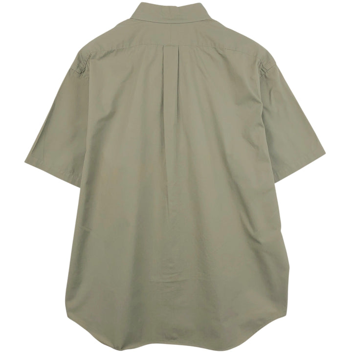 Ralph Lauren BLAKE short sleeve button down shirt, men's XL size cotton Khaki type Vintage Second Hand