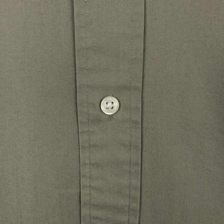 Ralph Lauren BLAKE short sleeve button down shirt, men's XL size cotton Khaki type Vintage Second Hand