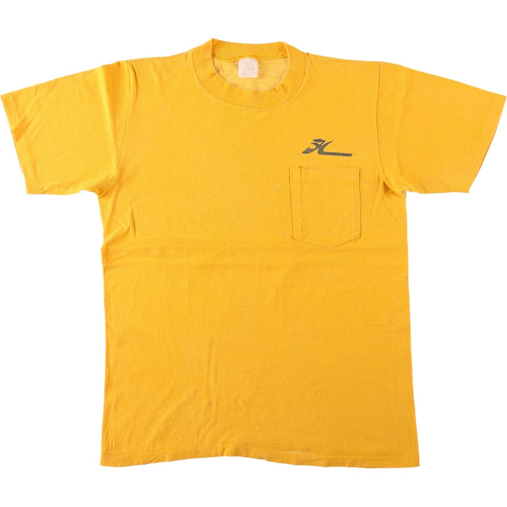70'S Stedman Hobie Surf Skate T-Shirt, Made in USA, Men's Size M (approx.), Vintage cotton yellow type Vintage Second Hand